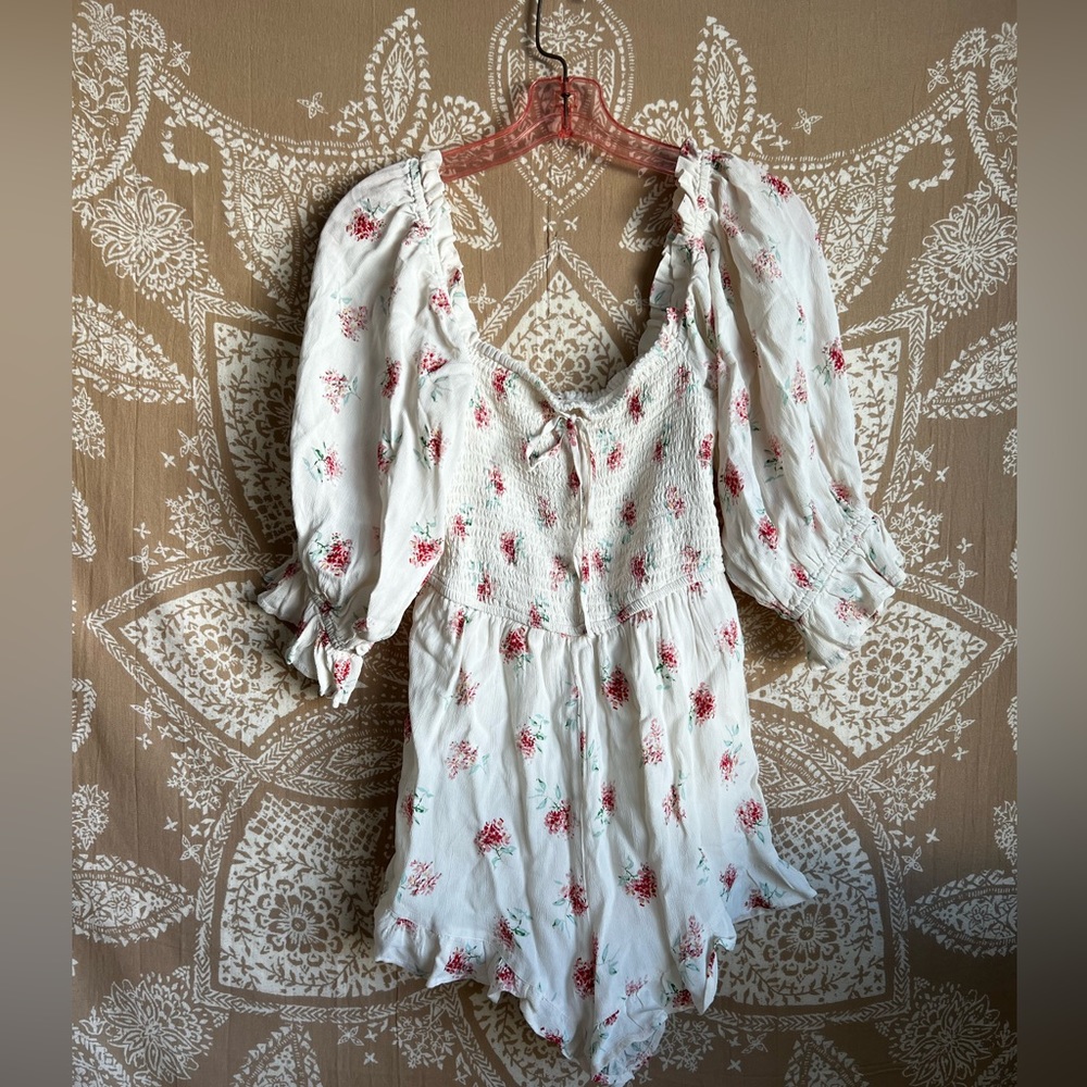 Winston White Floral Ivory Romper